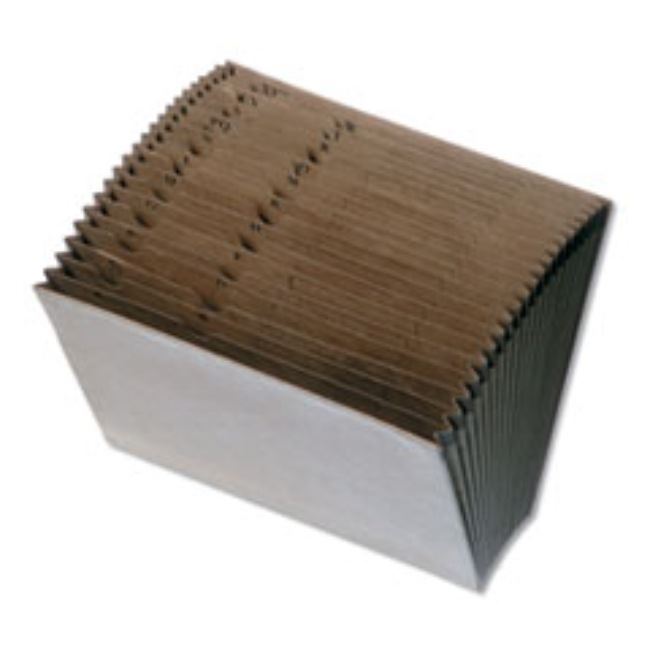 15 INCH EXPANSION, A-Z FILE, 21 POCKETS, LETTER, BROWN. (5 per pack)