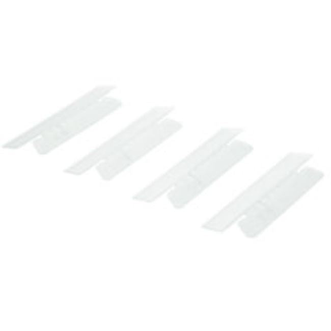 HANGING FILE FOLDERS TABS, CLR PLASTIC, 1/3 TAB CUT, 25CT/BAG (25 BAGS PER PACK)