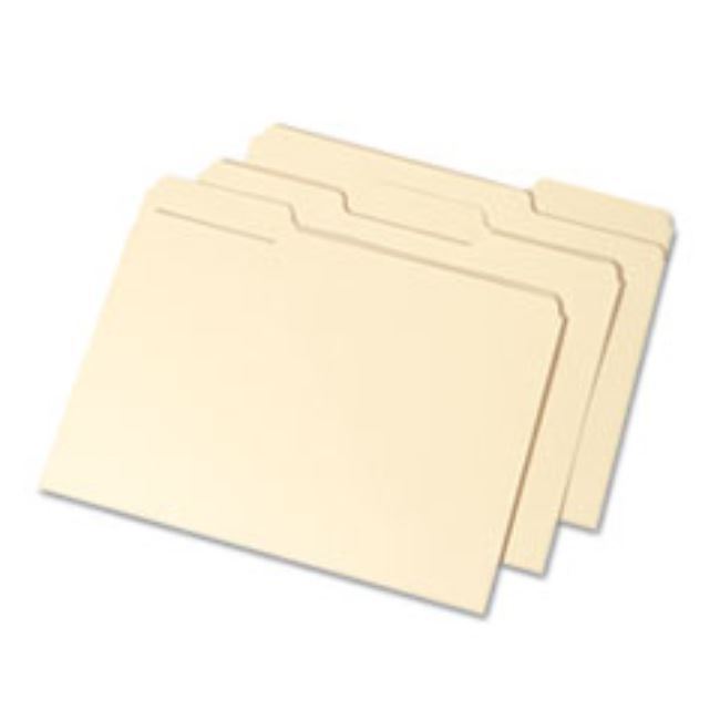 INTERIOR HEIGHT FILE FOLDER, 1/3 CUT, MANILA, LTR, 100/BOX (5 BOXES PER PACK)