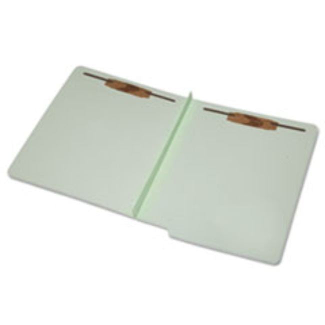 END TAB FOLDER, 2 FASTENERS, 2" EXP, LT GREEN, 25/BOX (5 BOXES PER PACK)