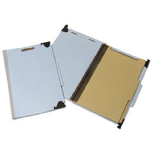 HANGING FILE FOLDER, LEGAL, 6 SEC, 2/5 CUT TOP TAB, BLUE, 5CT/BOX