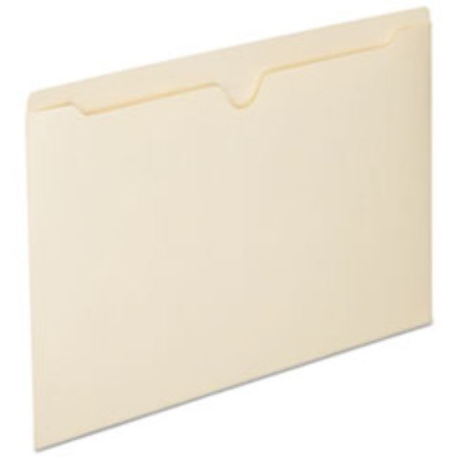 MANILA FILE JACKET, LEGAL, 8 1/2 X 14, FLAT EXP, 100CT/BX, (5 BOXES PER PACK)