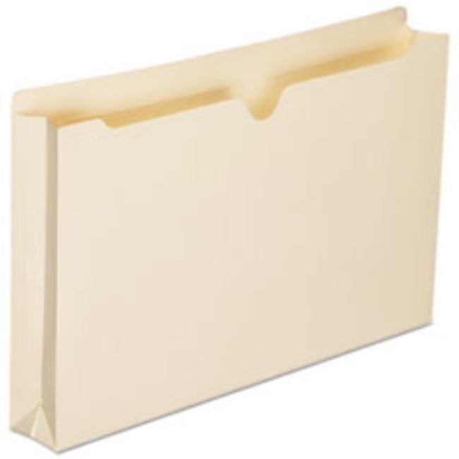 MANILA FILE JACKET, LEGAL, 8 1/2, X 14, 2" EXP., 50CT/BOX, (5 BOXES PER PACK)