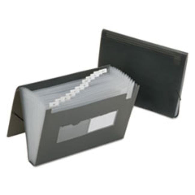 EXPANDING FILE FOLDERS/STORAGE BOX,13X9.5,SMOKE GR, 12CT/PACK