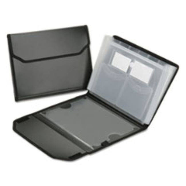 EXPANDING FILE FOLDERS & STORAGE BOX, 1X10 1/2, BLACK (5 PER PACK)