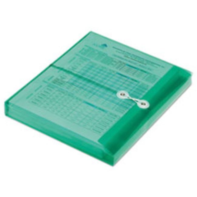 POLYSTRING-TIE SIDE LOADING EXP ENVELOPE, 11.625", GRN 5CT/BX (5 BOXES PER PACK)