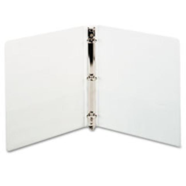 ROUND RING BINDER, 11 X 8 1/2, 1" CAPACITY, WHITE (10 per pack)