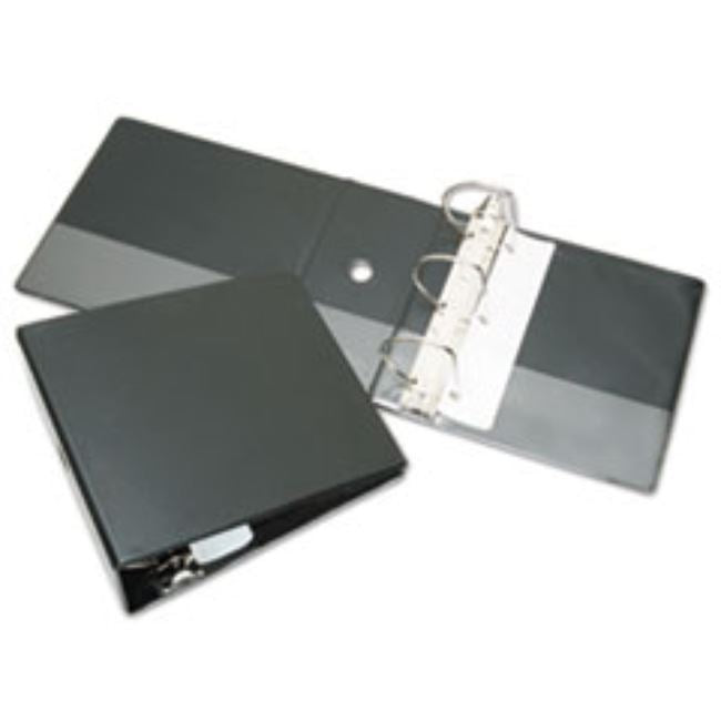 SLANT D-RING BINDER, 5" CAPACITY, BLACK (5 PACK)