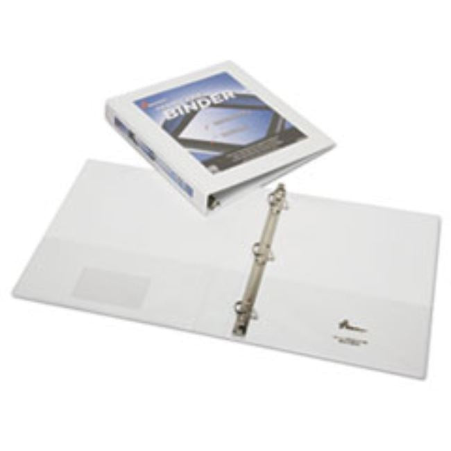FRAMED SLANT-D RING VIEW BINDER, 1/2", WHITE (10 PACK)