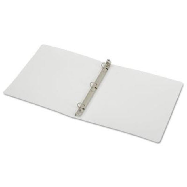 3-RING FLEXIBLE BINDER, 1/2" CAPACITY, WHITE (10 PACK)