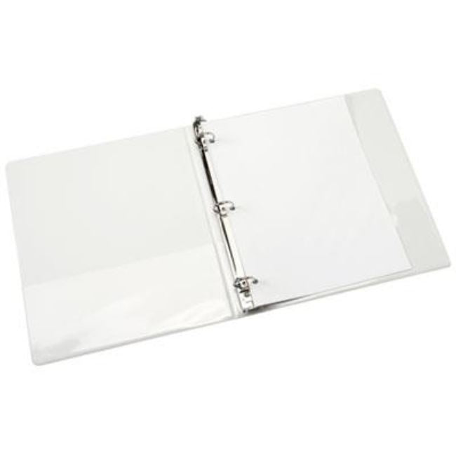 ROUND RING BINDER, NO OVERLAY, 11 X 8 1/2, 1" CAPACITY, WHITE (10 PACK)