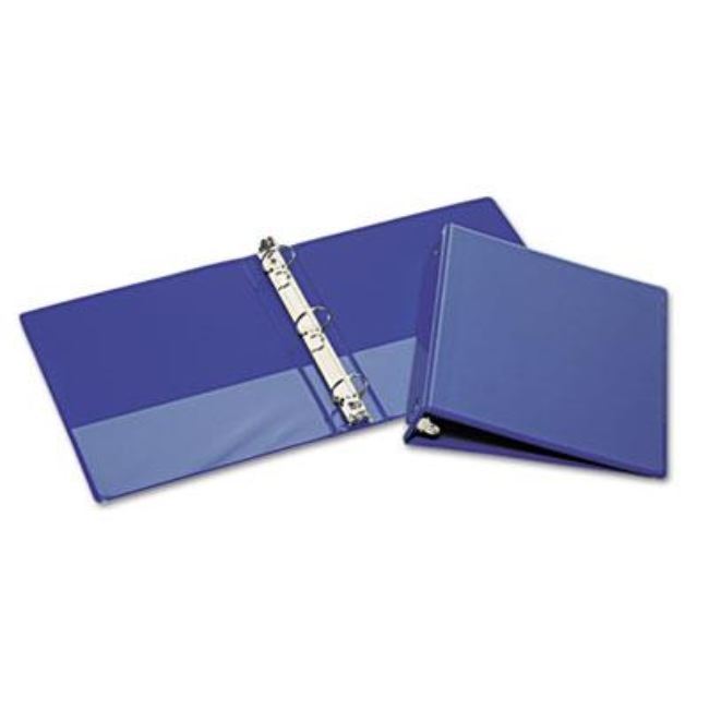 ROUND RING BINDER, 11 X 8 1/2, 1 1/2" CAPACITY, BLUE (10 PACK)