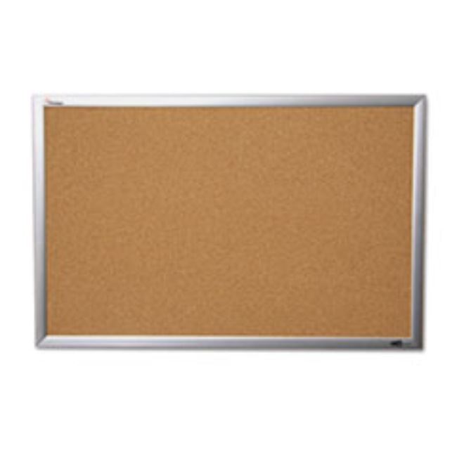 QUARTET CORK BOARD, 36 x 48, ANODIZED ALUMINUM FRAME, 1 EACH