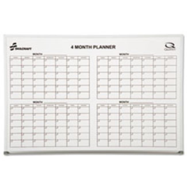 QUARTET 4-MONTH CUBICLE CALENDAR BOARD, 24 X 36, 1 EACH