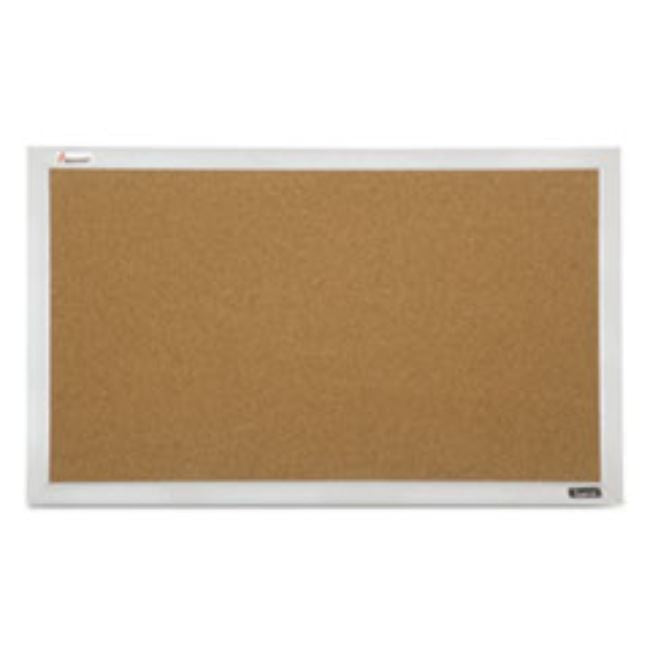 QUARTET CUBICLE CORK BOARD, 21 1/2 X 32, ALUMINUM FRAME, 1 EACH