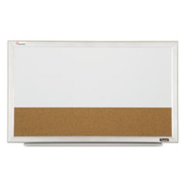 QUARTET CUBICLE COMBINATION BOARDS, 18 X 30, WHITE FRAME, 1 EACH