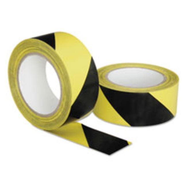 MARKING TAPE, YELLOW/BLACK, 2" X 108 FT ROLL, (10 ROLLS PER PACK)