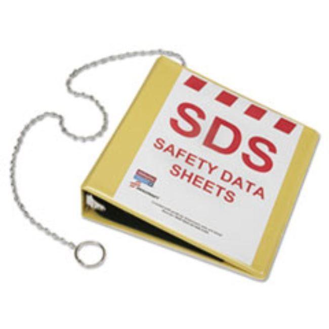 GLOBAL HARMONIZED SAFETY DATA SHEET BINDER, 2", YELLOW, (5 PER PACK)