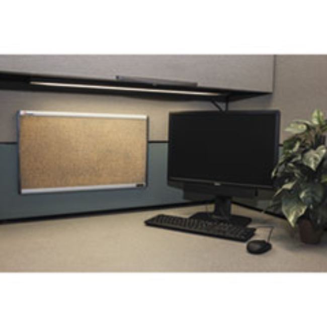 QUARTET CUBICLE CORK BOARD, 24 X 14, ALUMINUM FRAME, 1 EACH