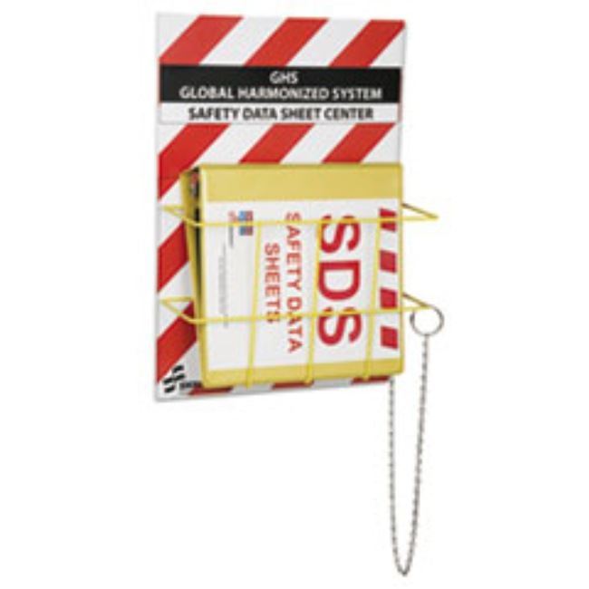 GLOBAL HARMONIZED SYSTEM SAFETY DATA SHEET CENTER, 24X18, RED/YW, 1 EACH