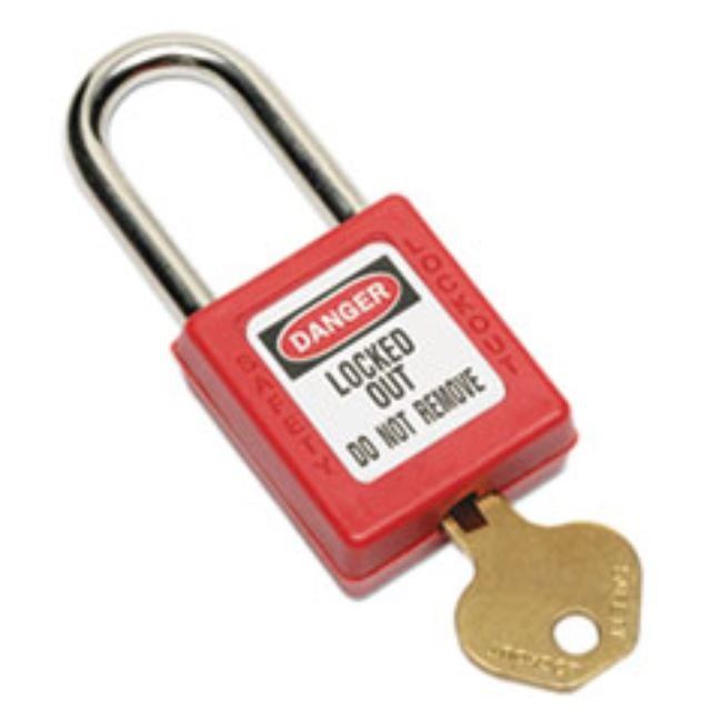 LOCKOUT TAGOUT PADLOCKS, 1 KEYED DIFFERENT, (5 PER PACK)