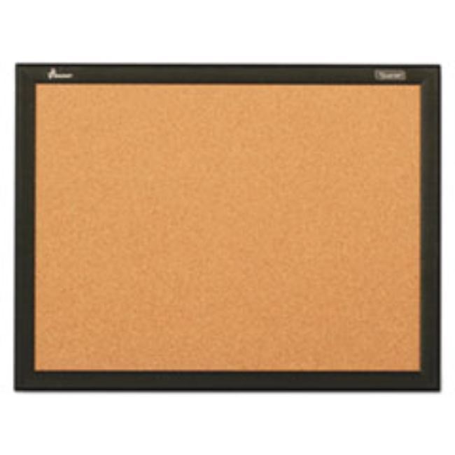 QUARTET CORK BOARD, 36 X 24, ALUMINUM FRAME, 1 EACH