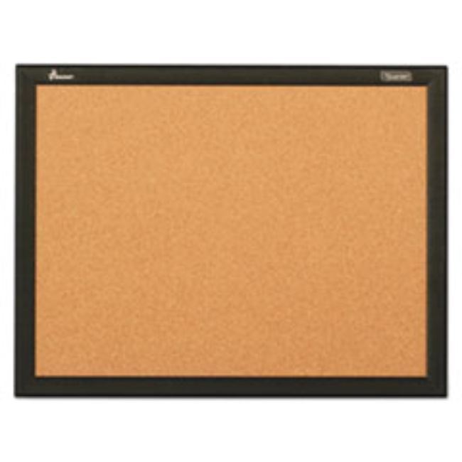 QUARTET CORK BOARD, 24 X 18, ALUMINUM FRAME, 1 EACH