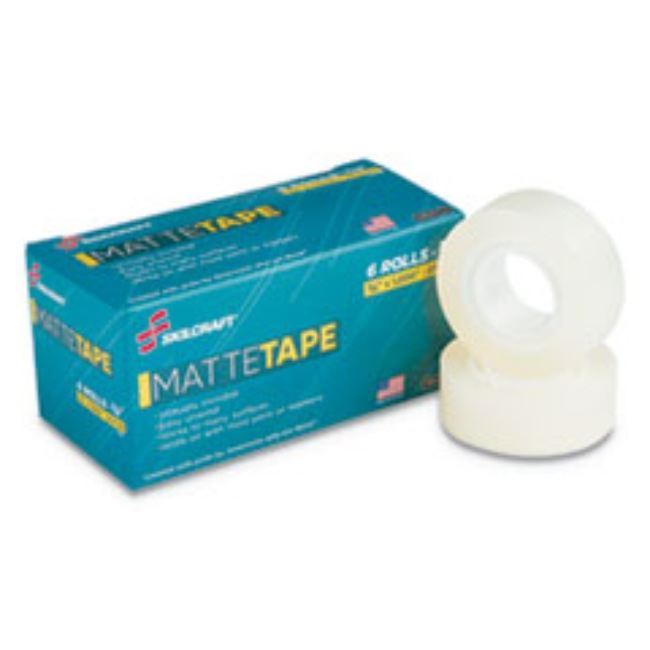 TRANSPARENT TAPE MATTE FINISH, 3/4" X 1000", 1" CORE, CLEAR, 6/PK, (5 PER PACK)