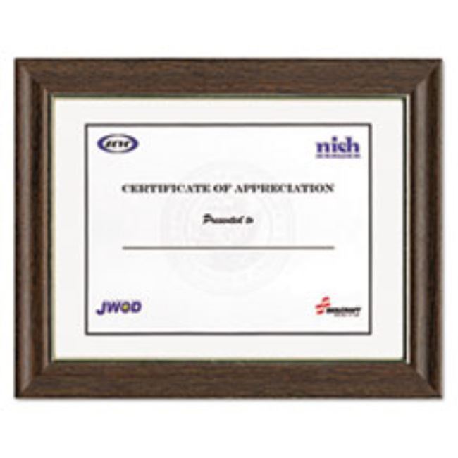 FRAME, WALNUT WITH GOLD METALLIC INLAY, WOOD, 11 X 14, 12ct. (1 per pack)