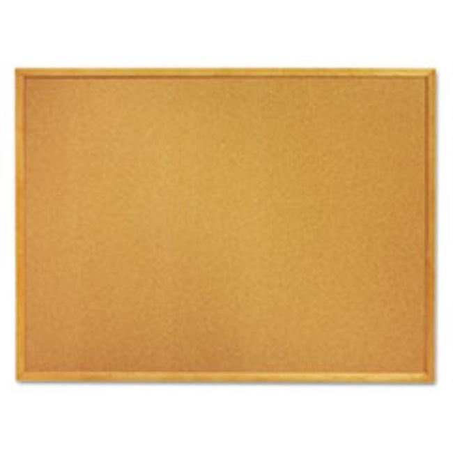 QUARTET CORK BOARD, 36 X 24, OAK FRAME. (1 per pack)