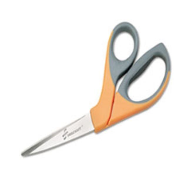 SCISSORS, 8 1/4" LENGTH, 3 5/8" CUT, OFFSET, ORANGE/GRAY (10 per pack)