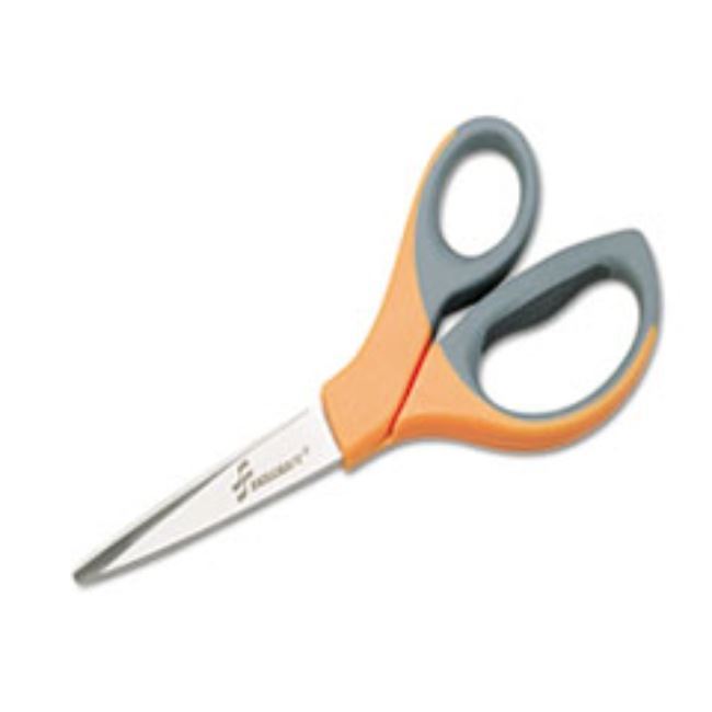 SCISSORS, 8 1/4" LENGTH, 3 5/8" CUT, ORANGE/GRAY (10 per pack)