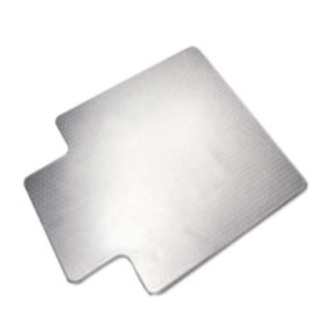 PVC CHAIR MATS, LOW TO MEDIUM PILE CARPET, 60" X 46", CLEAR, 1 EACH