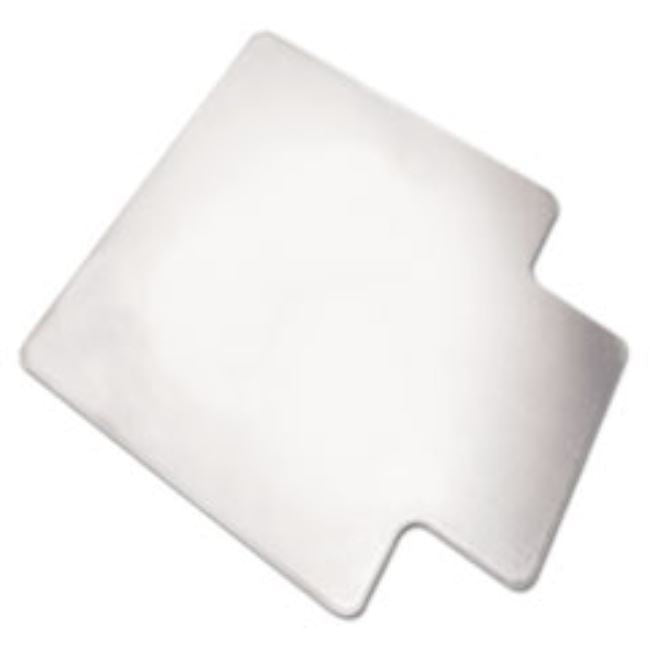 PVC CHAIR MATS, HIGH PILE CARPET, 60" X 46", CLEAR, 1 EACH