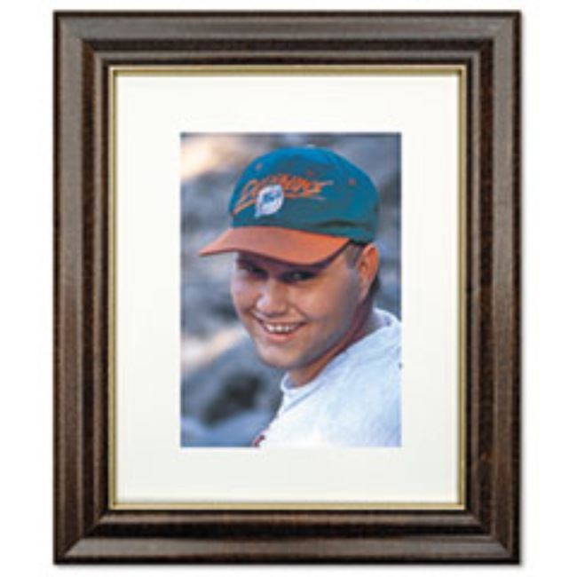 STYLE C PHOTO FRAME, WOOD, 8 X 10, WALNUT STAIN. (1 per pack)