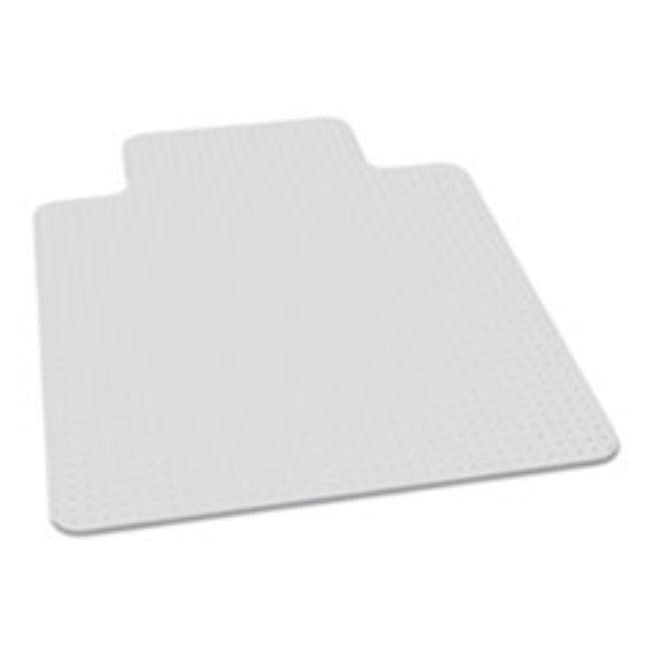BIOBASED CHAIR MAT LOW/MEDIUM PILE CARPET, 36X48,20X12 LIP, CLEAR, 1 EACH