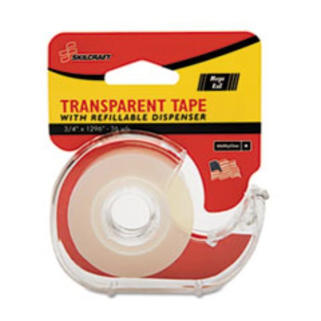 TAPE W/DISPENSE, PATRIOTIC GLOSSY FINISH TAPE, 3/4 " X 36 YDS (15 PER PACK)