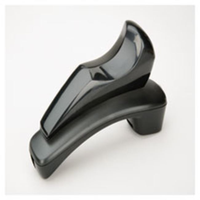 ANGULAR SHAPE TELEPHONE SHOULDER REST, 2 X 2 1/2 X 6 1/2, BLACK (10 PER PACK)