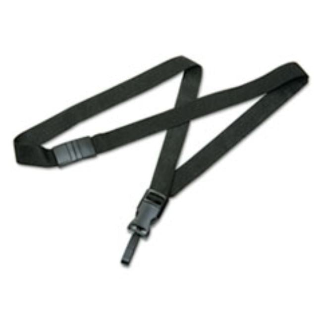 BREAKAWAY LANYARD, SWIVEL HOOK, 36", NYLON, BLACK, (5 DOZEN PER PACK)