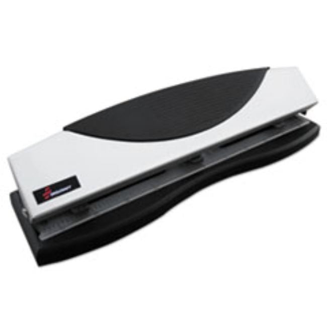 ADJUSTABLE LT-DUTY 3-HOLE PUNCH, 9/32" HOLES, METALLIC, (5 PER PACK)