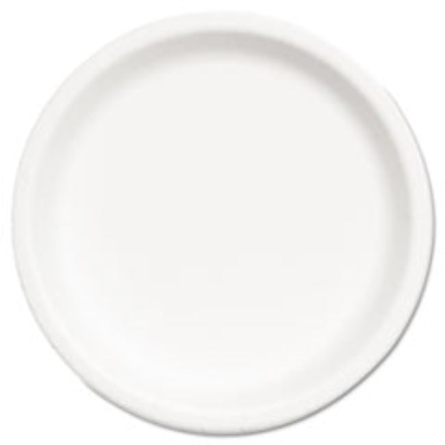 PAPER PLATES, 6" DIA, 1/2" DEEP, WHITE, 1000CT/BOX