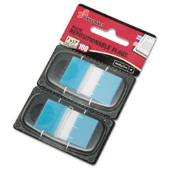 PAGE FLAGS, 1" X 1 3/4", BRIGHT BLUE, 100/CT BUNDLE (15 BUNDLES PER PACK)