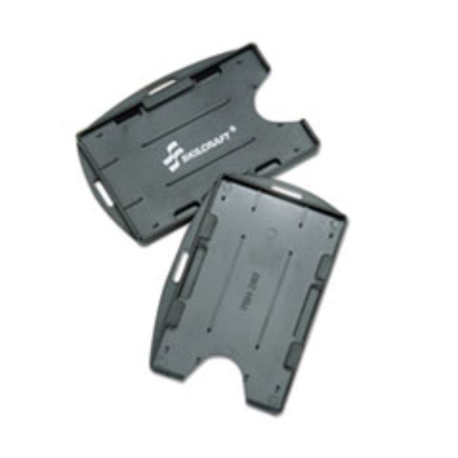 DUAL-SIDED ID HOLDERS, GRAY, 24CT/BOX, (5 BOXES PER PACK)