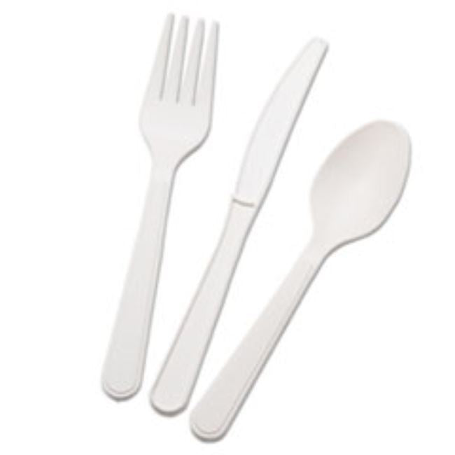 BIOBASED CUTLERY SET W/KNIFE, SPOON, FORK, 400 SETS/BOX