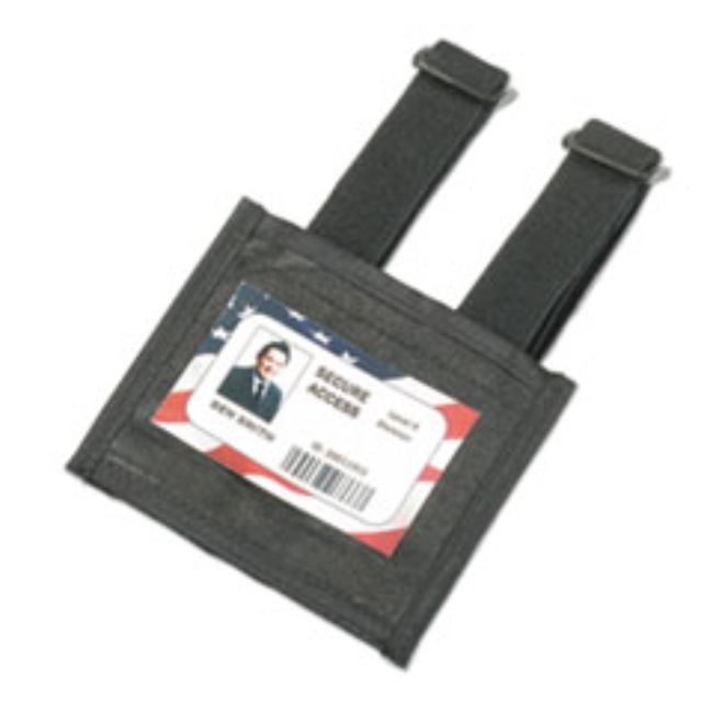ARMBAND BADGE HOLDER, BLACK, 2 5/8" X 3 3/4", (5 PER PACK)