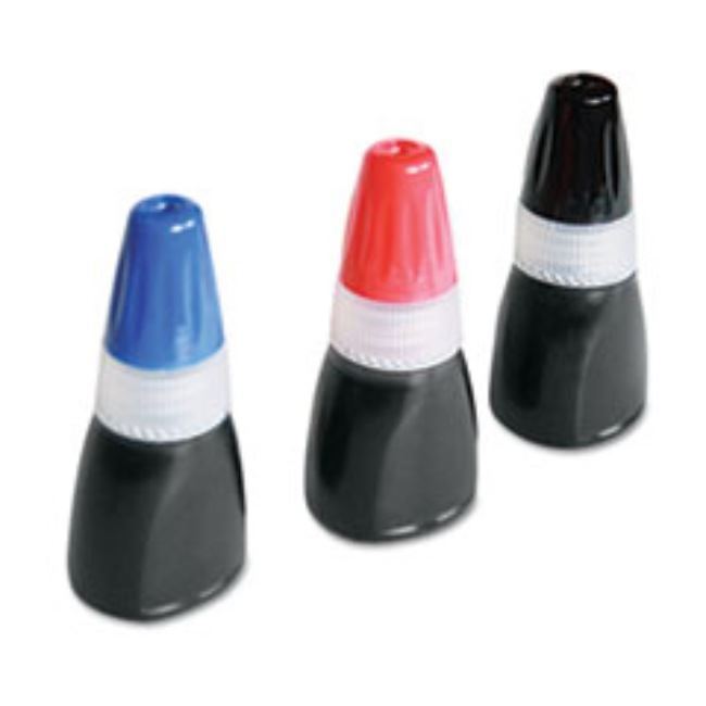 ACCUSTAMP REFILL INK, .35 OZ BOTTLE, BLUE. (10 per pack)