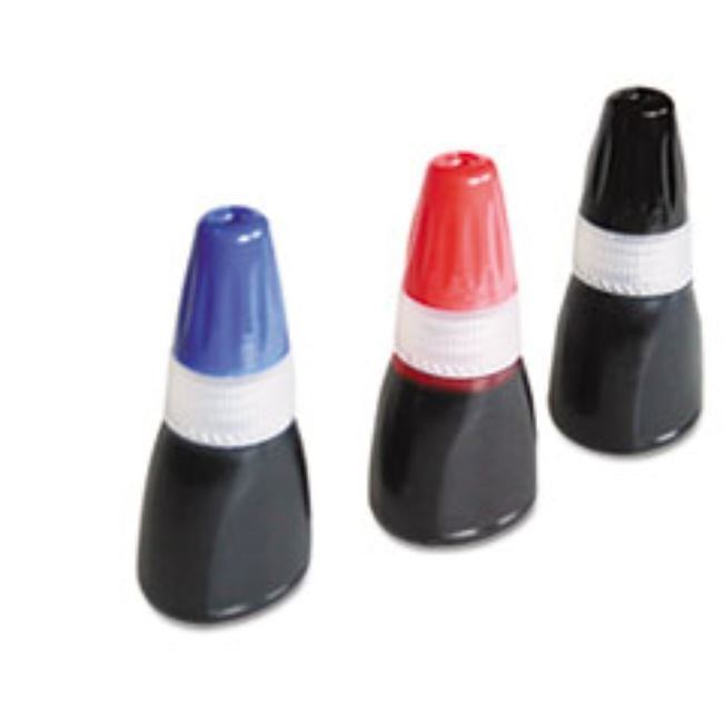ACCUSTAMP REFILL INK, .35 OZ BOTTLE, BLACK. (10 per pack)