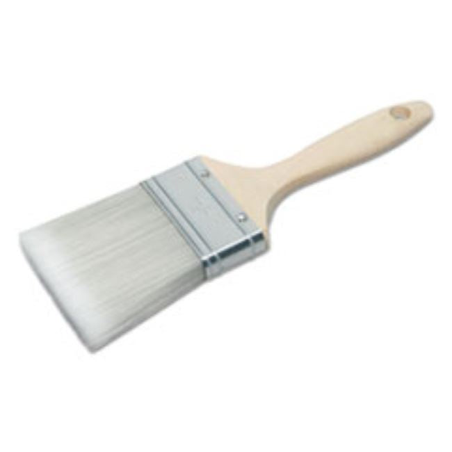 3" FLAT SASH PAINT BRUSH, POLYESTER, HARDWOOD HANDLE (5 PER PACK)