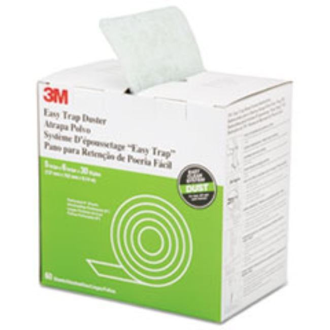 EASY TRAP DUSTER SHEETS, 5 X 6 X 30 FT, WHITE, 60/ROLL, (5 PER PACK)