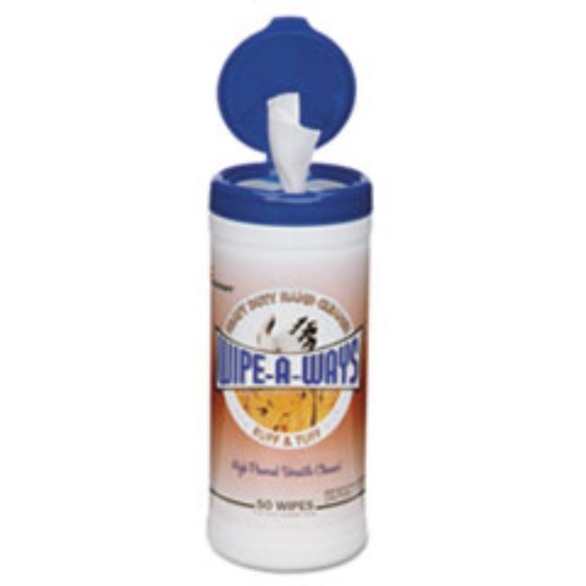 HAND CLEANER WIPES, 5" X 8", 50 SHEETS, 12CT/BOX